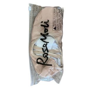 NWT Rose Moli Kids Girls Slippers Leather Ballet Practice Shoes Size 3.5 Nude